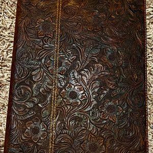 Leather iPad Case - has Pencil Holder and beautiful leatherwork